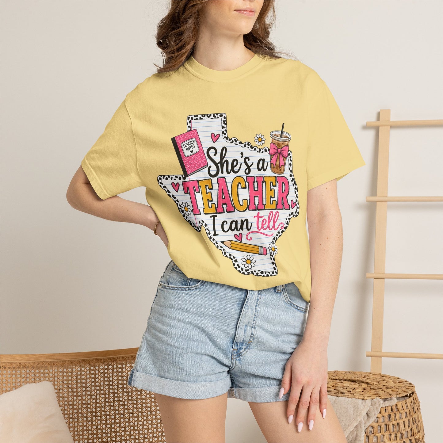 "She's a Teacher I Can Tell" Texas Design 1