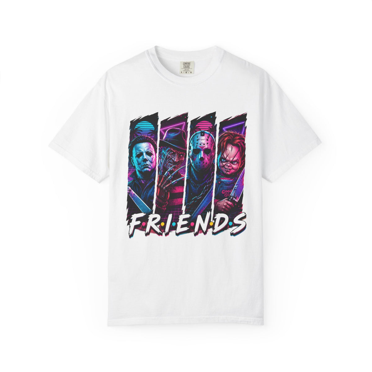 Horror Icons "Friends" Graphic T-Shirt