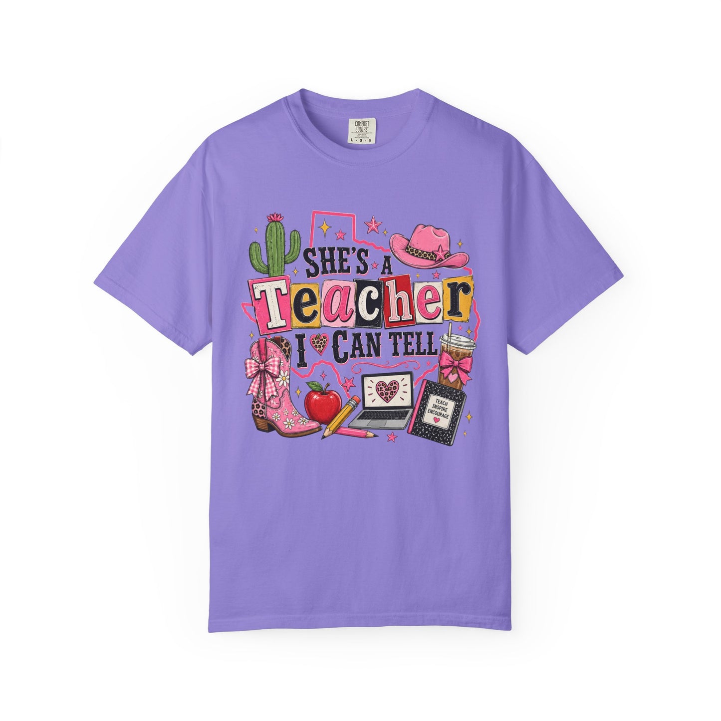 "She's a Teacher I Can Tell" Texas Design 2