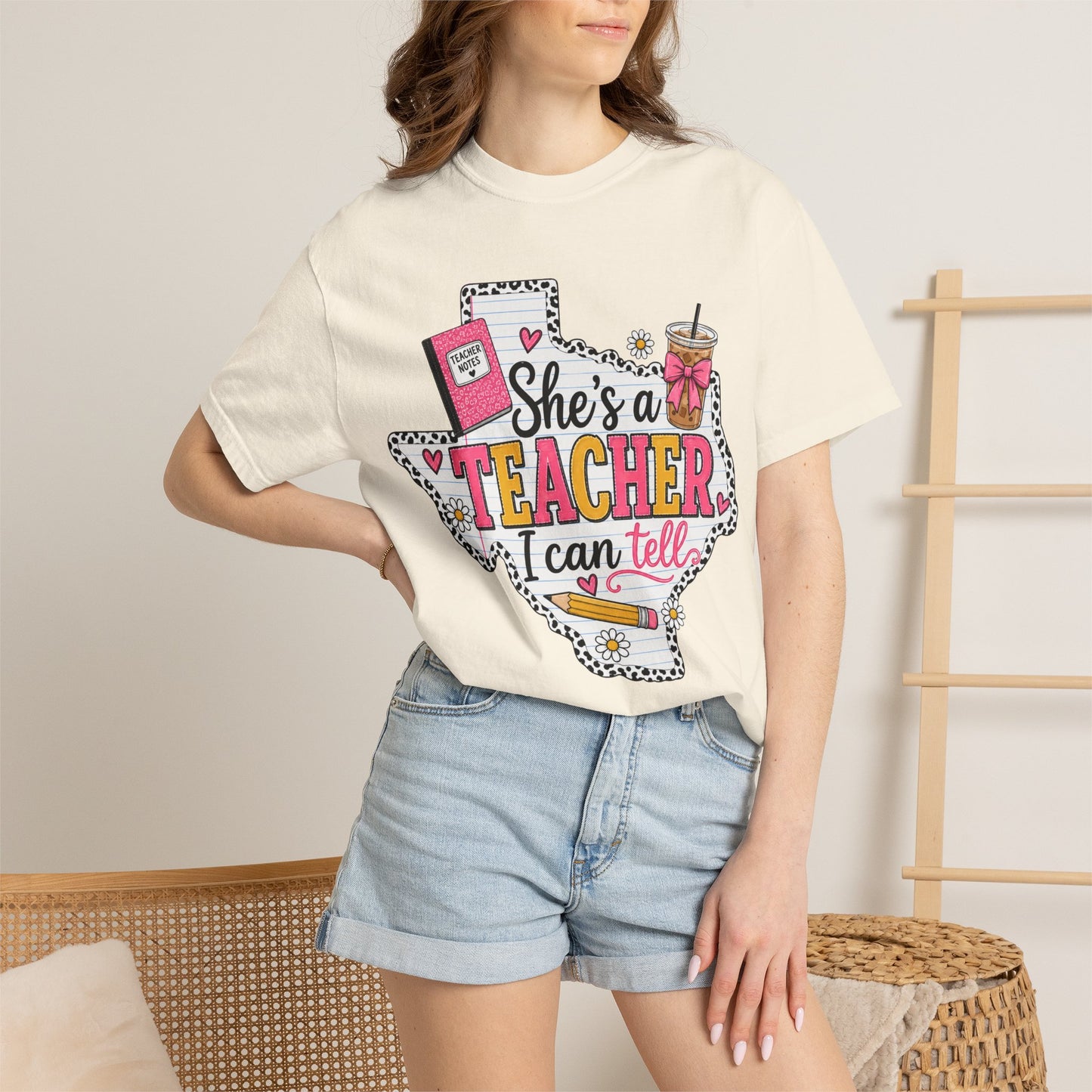 "She's a Teacher I Can Tell" Texas Design 1