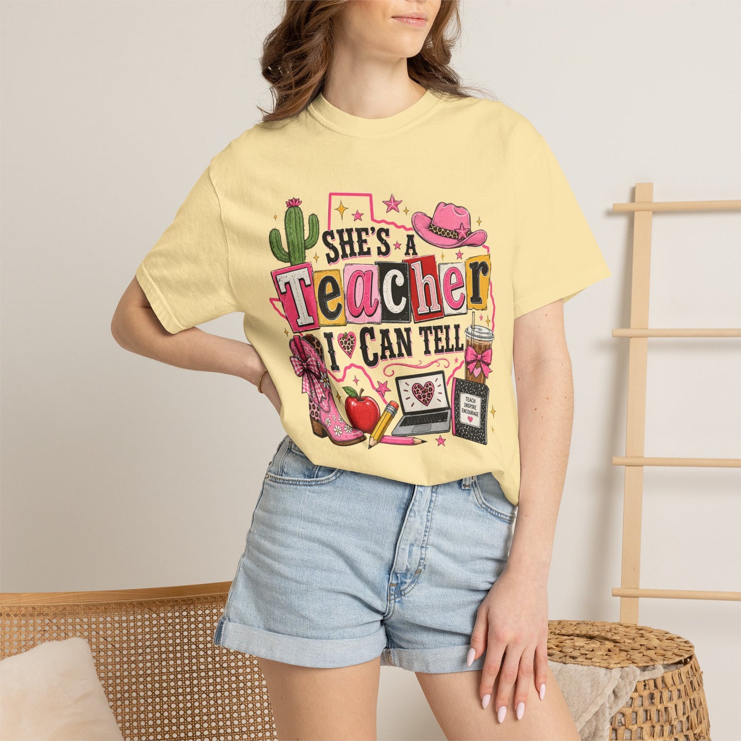 "She's a Teacher I Can Tell" Texas Design 2