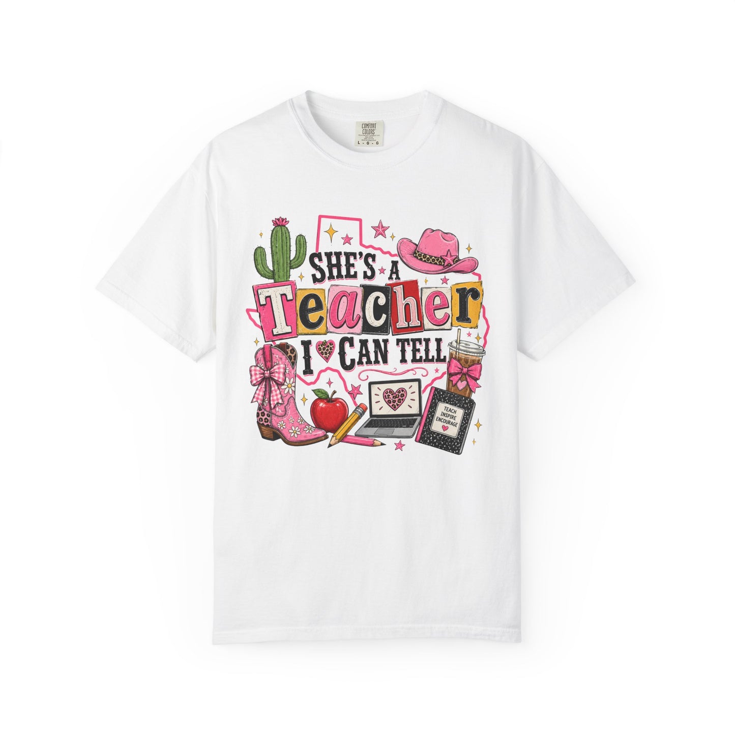 "She's a Teacher I Can Tell" Texas Design 2