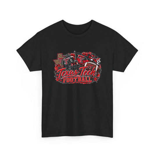 Texas Tech Football T-Shirt — Red Raiders College Fan Tee