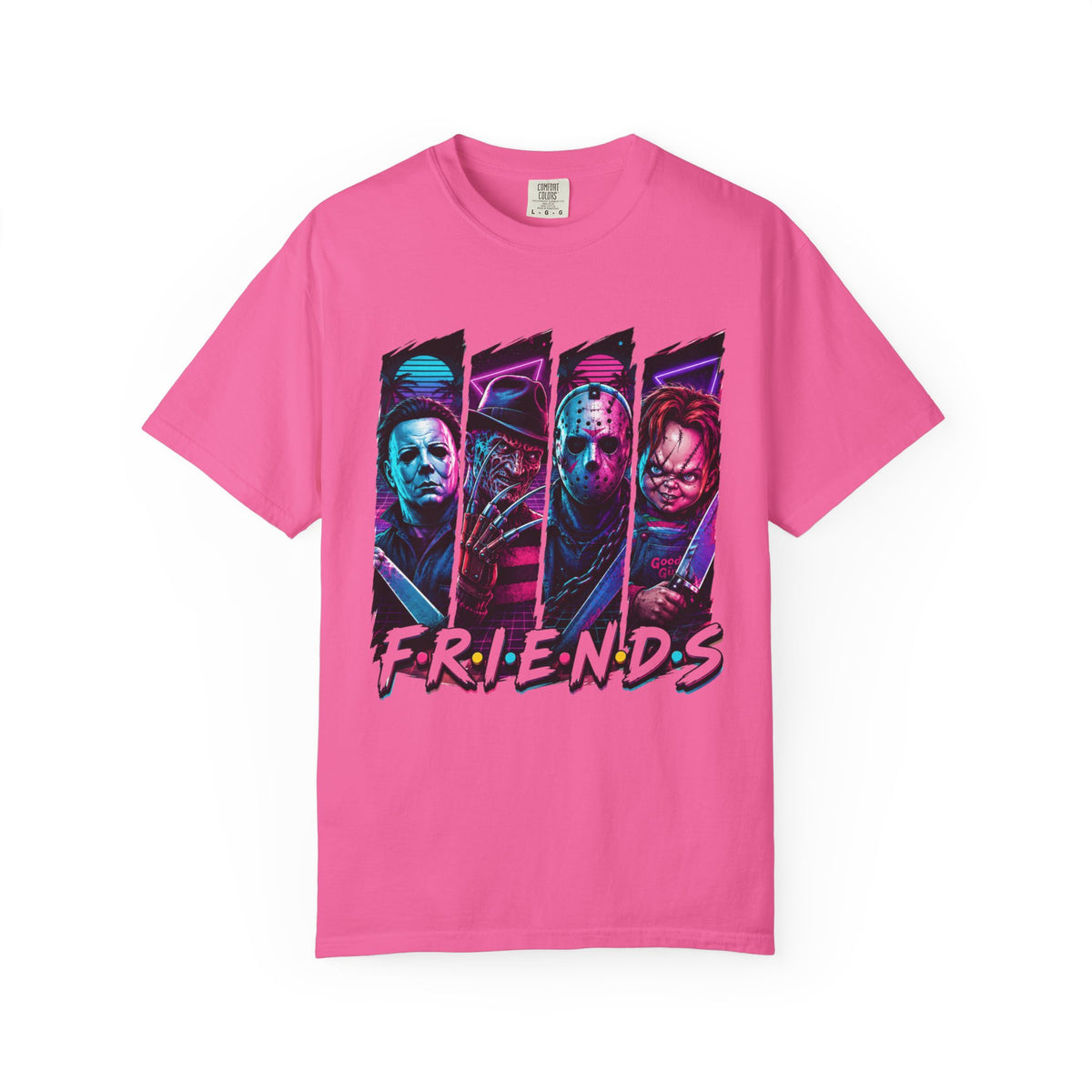 Horror Icons "Friends" Graphic T-Shirt