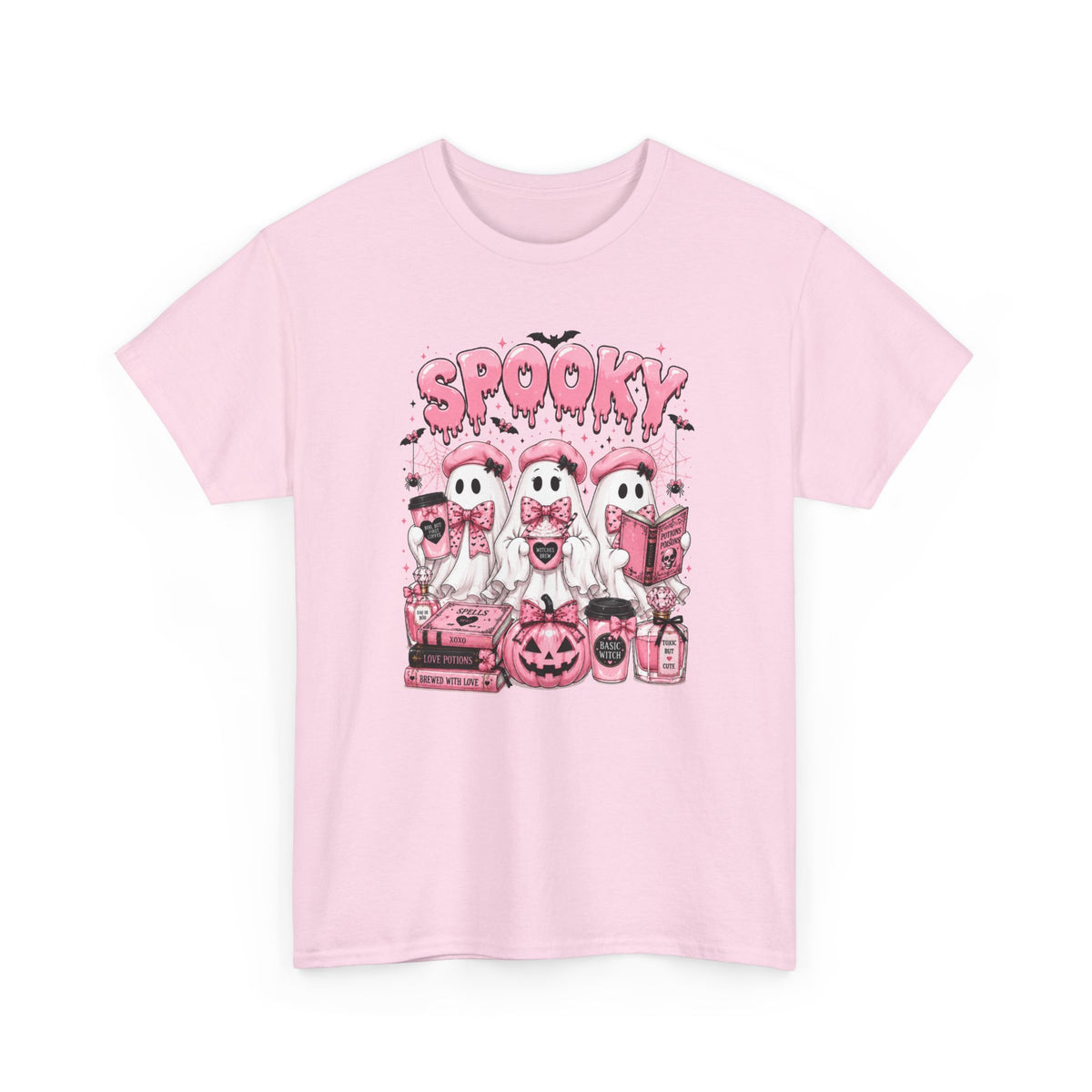 Spooky Pink Ghosts Halloween T-Shirt