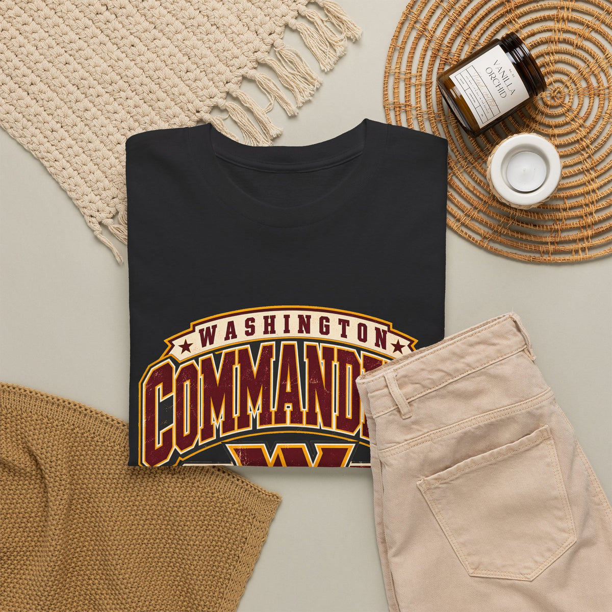 Washington Commanders — Retro W Football Tee