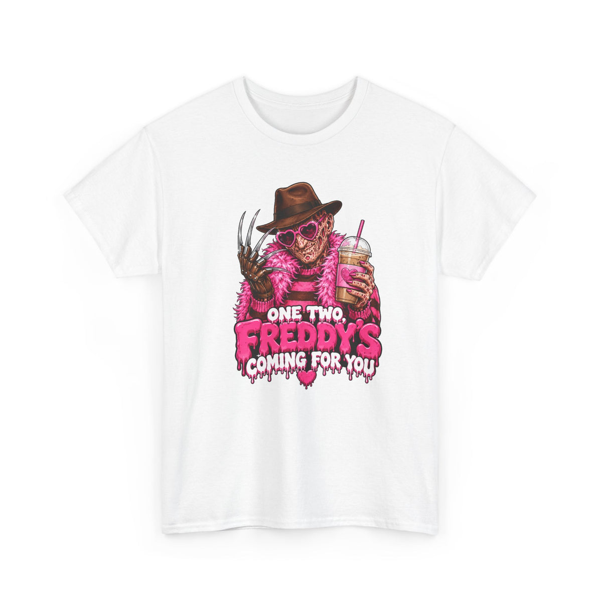 Horror Tee — "One Two, Freddy's Coming For You" Graphic T-Shirt