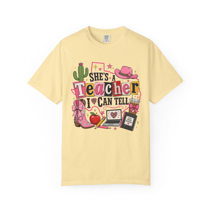 "She's a Teacher I Can Tell" Texas Design 2