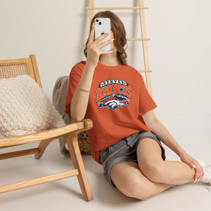 Denver Broncos-Retro Mountain Football Tee