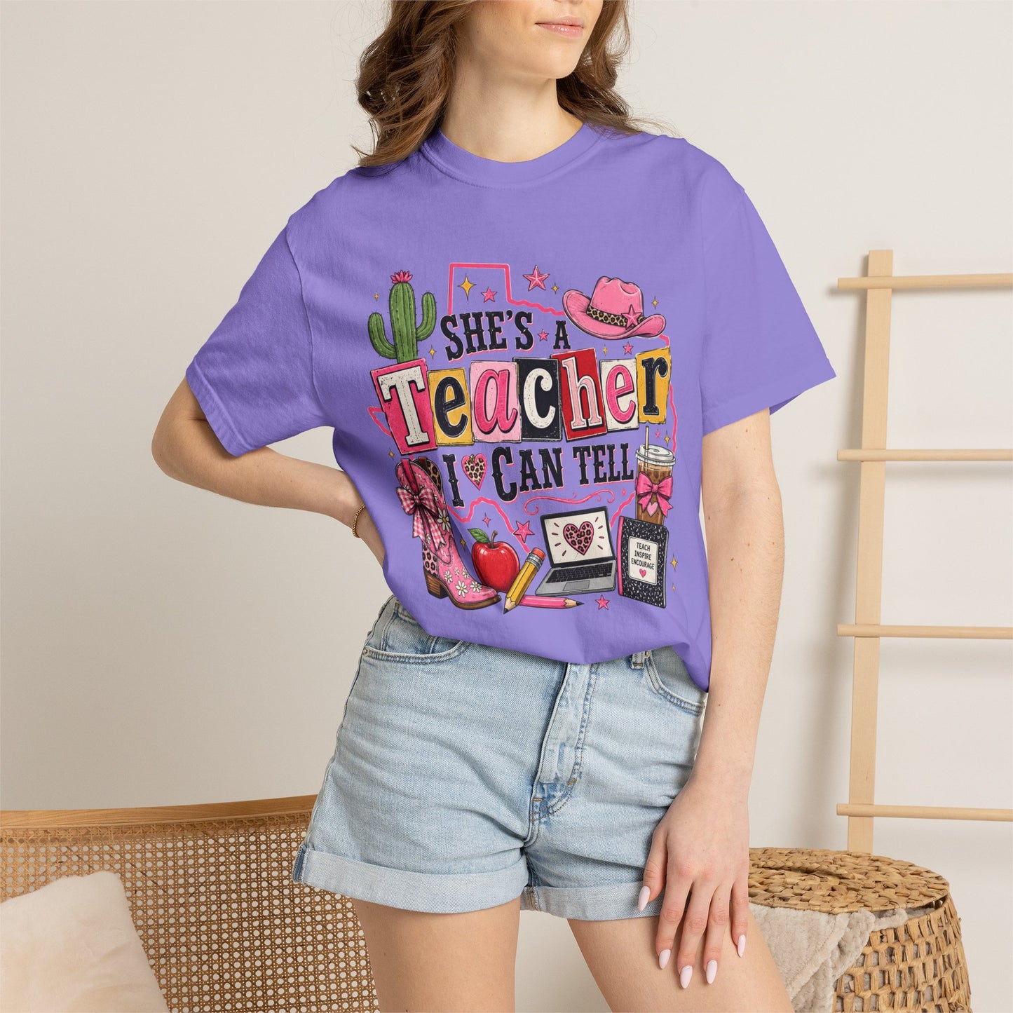 "She's a Teacher I Can Tell" Texas Design 2