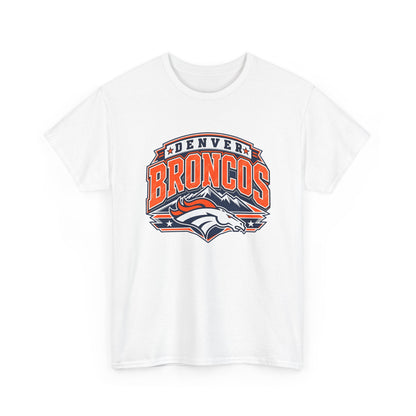 Denver Broncos-Retro Mountain Football Tee