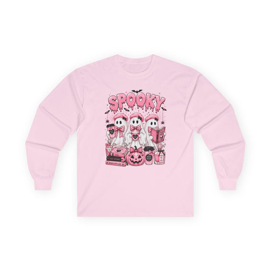 Spooky Kawaii Ghosts Long Sleeve Tee