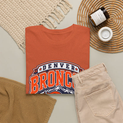 Denver Broncos-Retro Mountain Football Tee