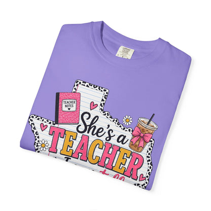 "She's a Teacher I Can Tell" Texas Design 1