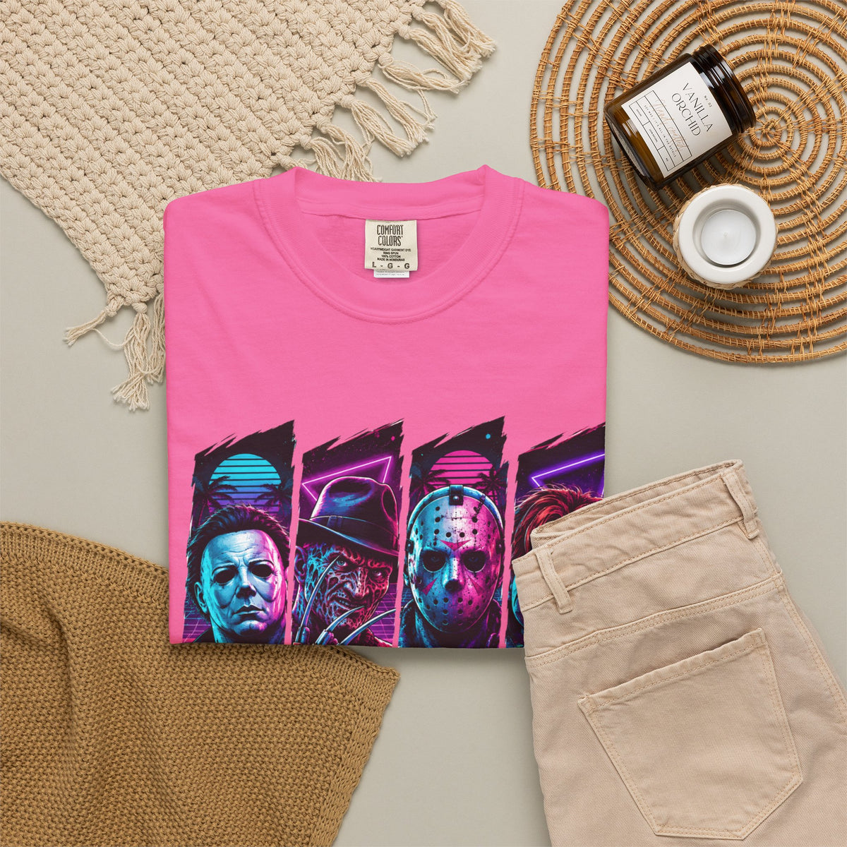 Horror Icons "Friends" Graphic T-Shirt
