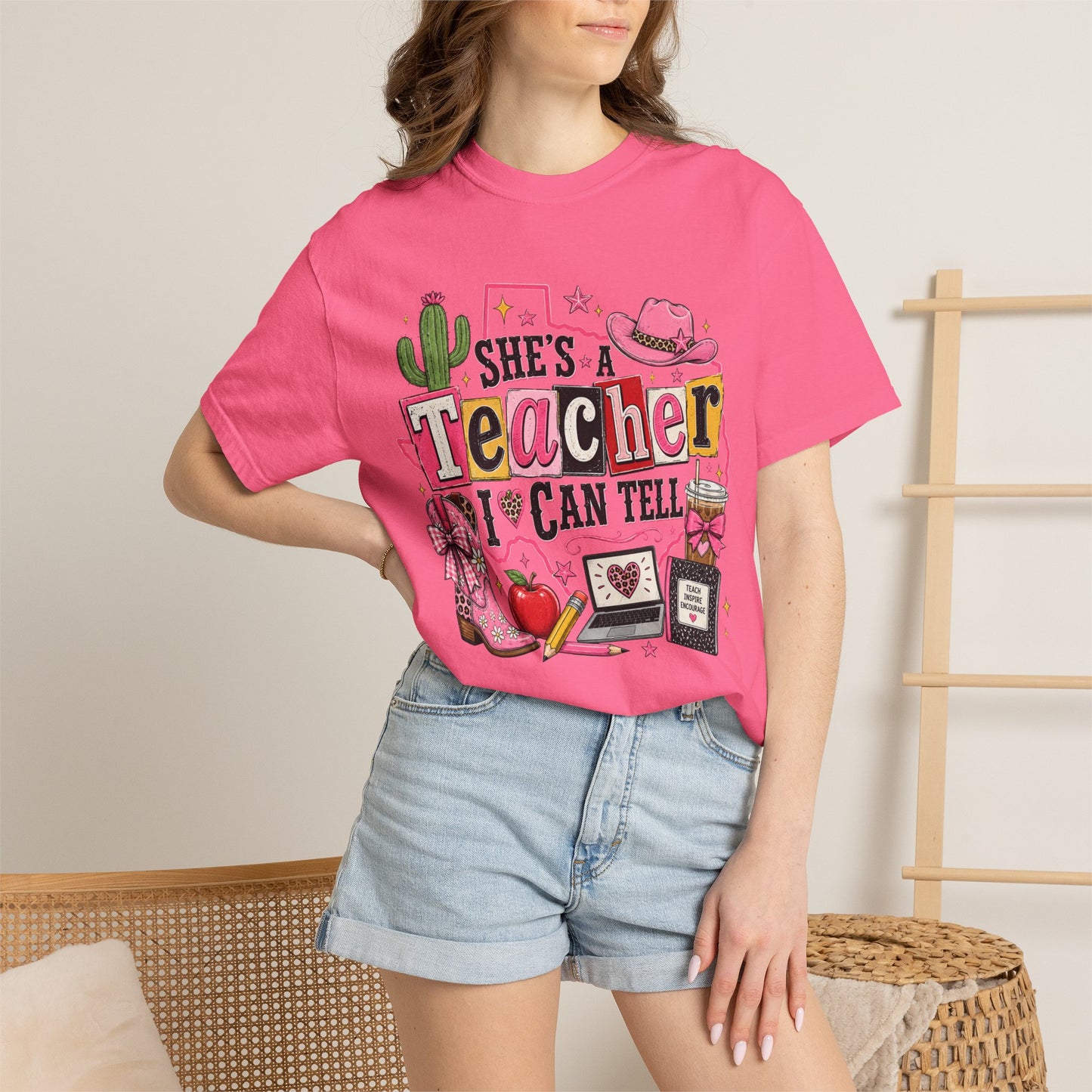 "She's a Teacher I Can Tell" Texas Design 2