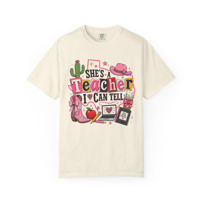 "She's a Teacher I Can Tell" Texas Design 2