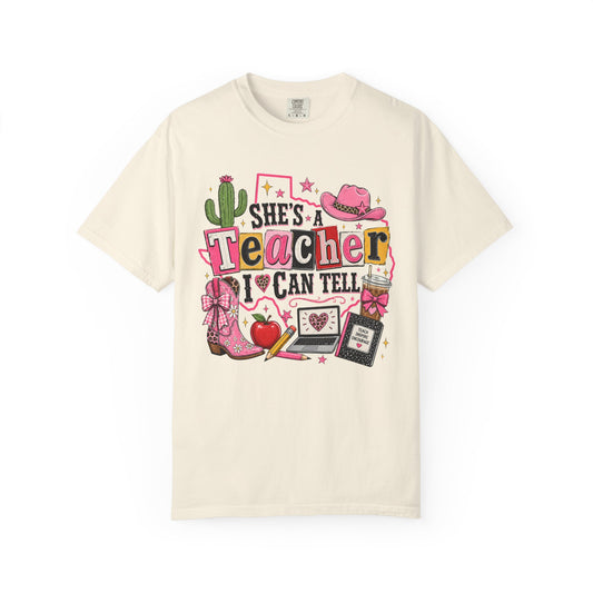 "She's a Teacher I Can Tell" Texas Design 2