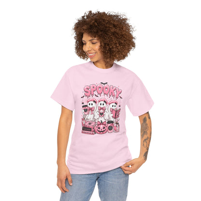 Spooky Pink Ghosts Halloween T-Shirt