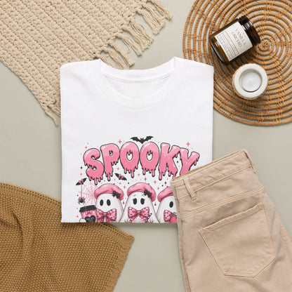 Spooky Pink Ghosts Halloween T-Shirt