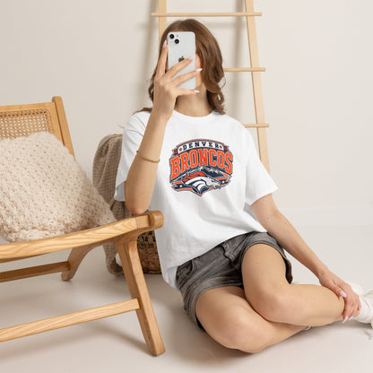 Denver Broncos-Retro Mountain Football Tee