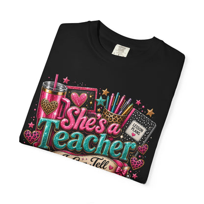 "She's a Teacher I Can Tell" Texas Design 3