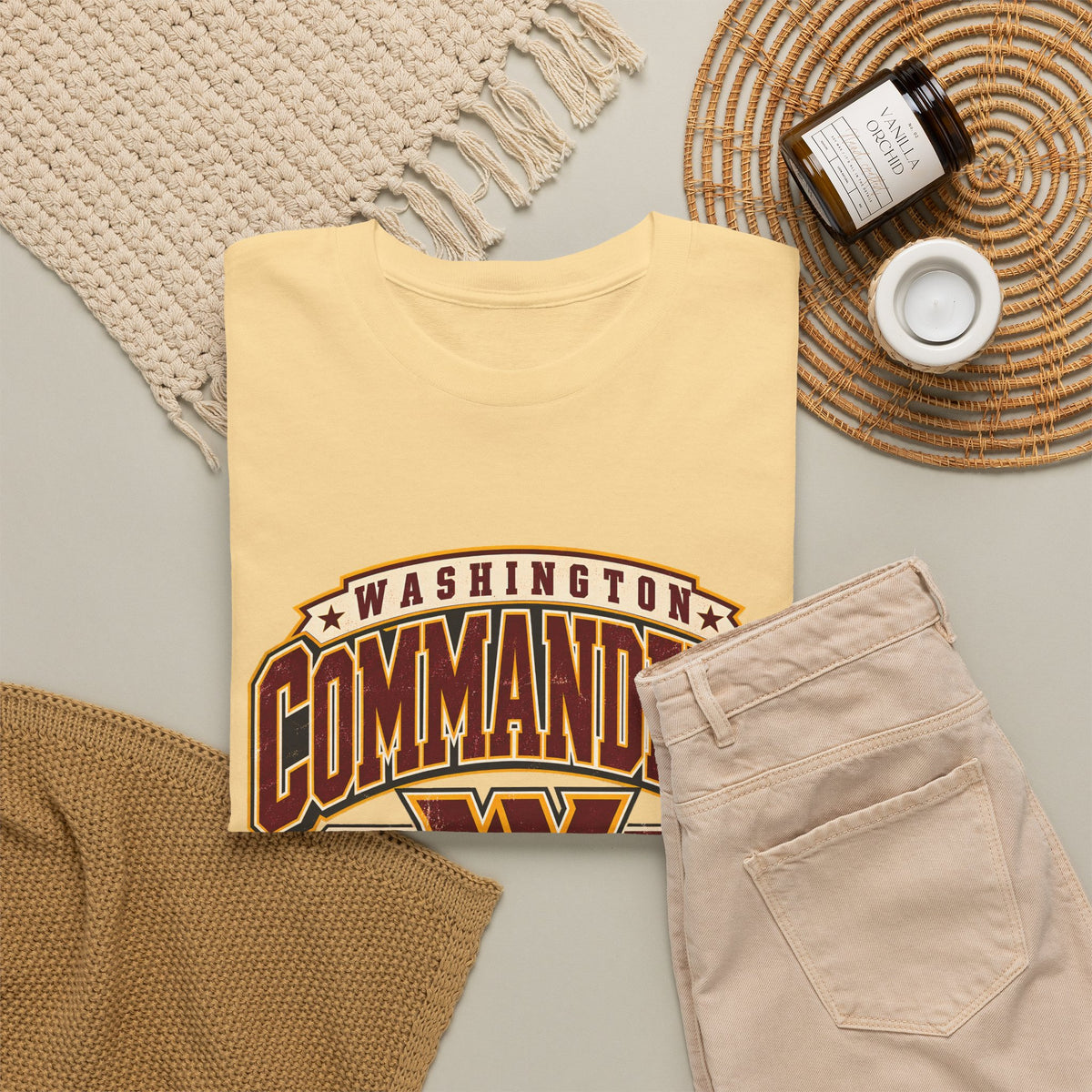 Washington Commanders — Retro W Football Tee