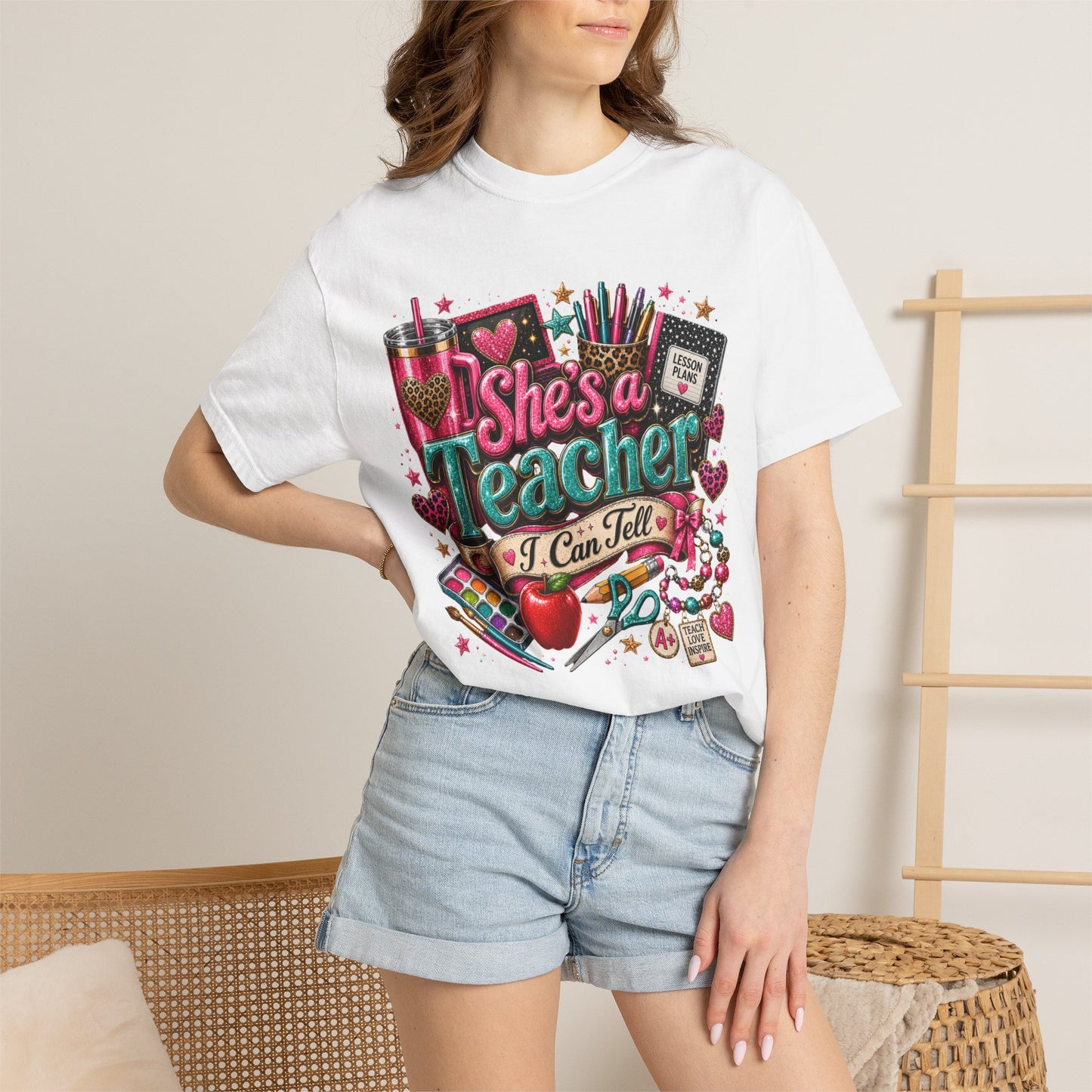 "She's a Teacher I Can Tell" Texas Design 3