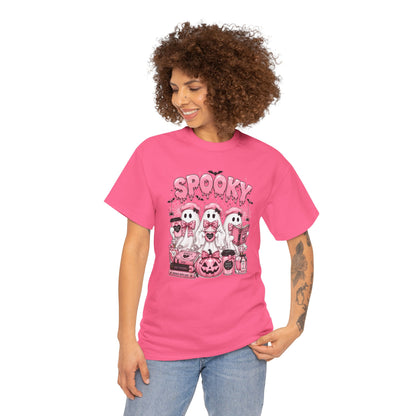 Spooky Pink Ghosts Halloween T-Shirt