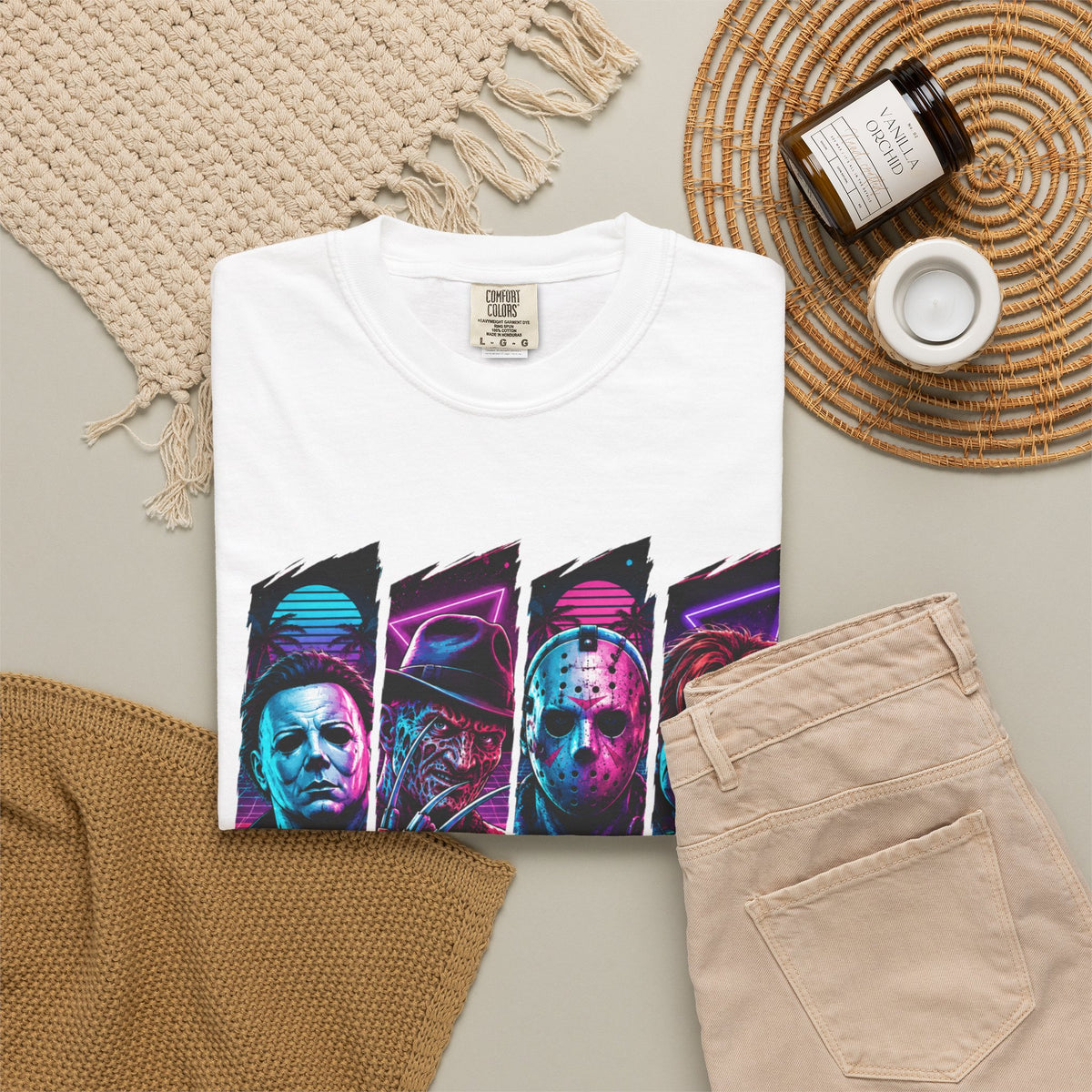 Horror Icons "Friends" Graphic T-Shirt