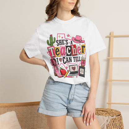 "She's a Teacher I Can Tell" Texas Design 2