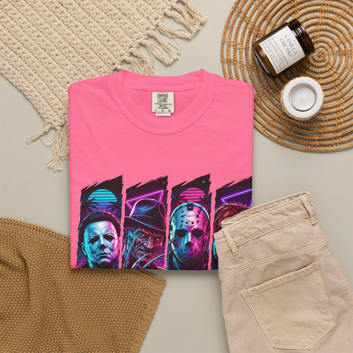Horror Icons "Friends" Graphic T-Shirt