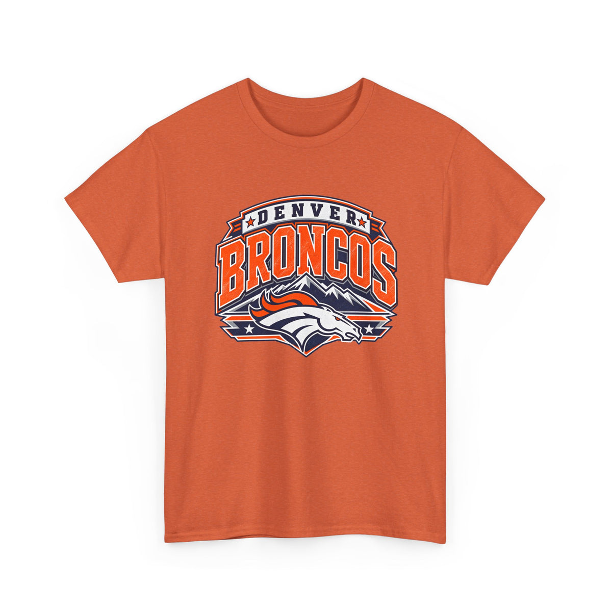 Denver Broncos-Retro Mountain Football Tee